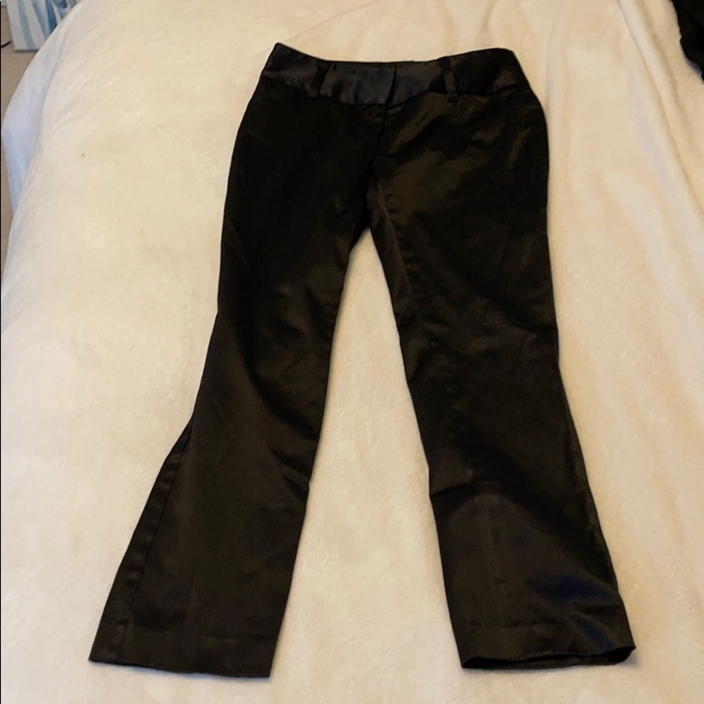 Black Satin-like Dress Pants